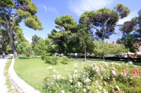 Zeleň parku v Trogiru