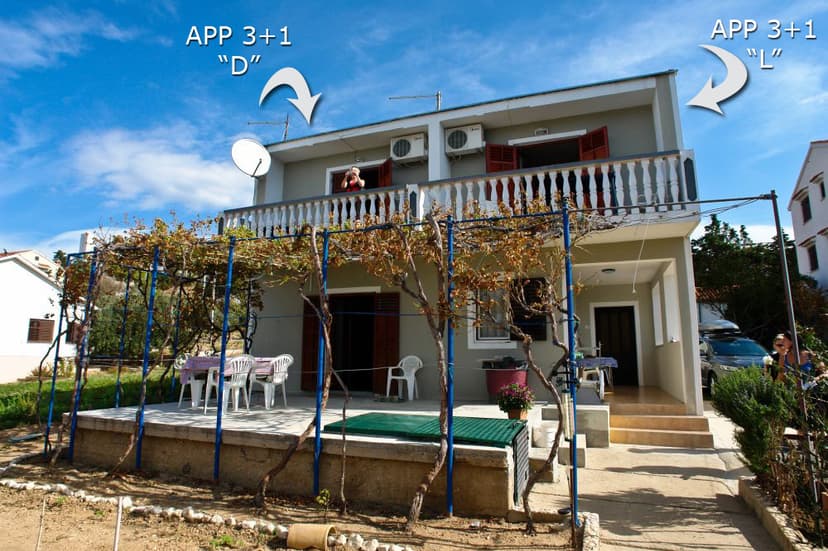 Terasy apartmánů