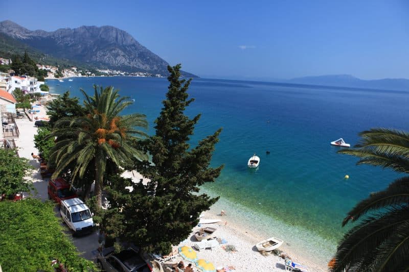 Pohled na Brist a Gradac