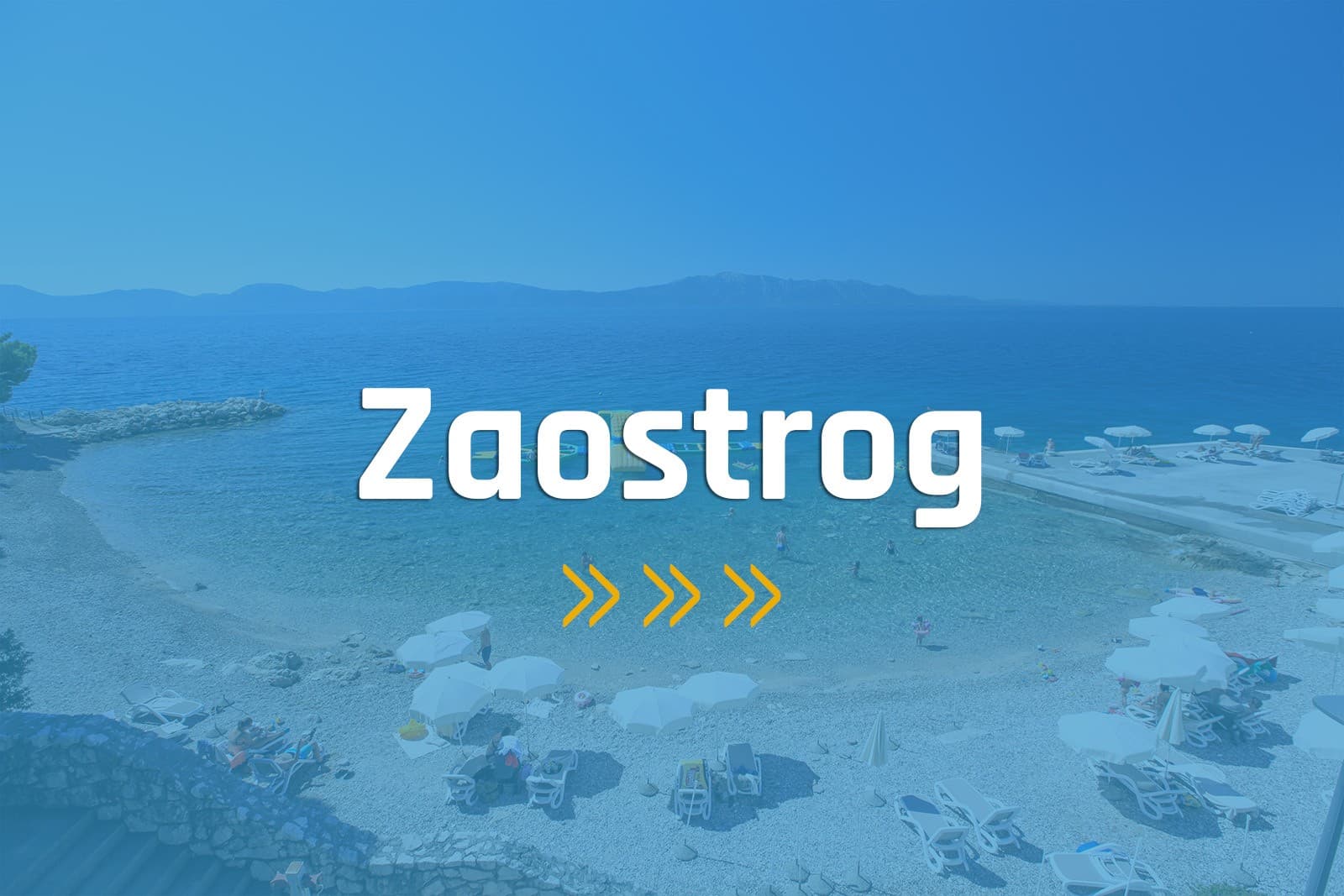 Pláže v letovisku Zaostrog