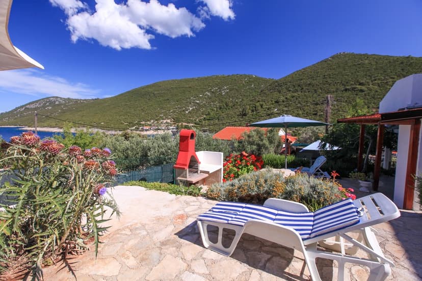 Sun terrace with sun lounger
