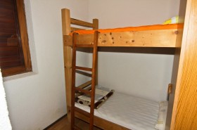 Druhá ložnice s patrovou postelí