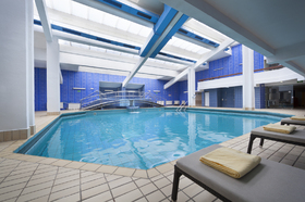 Indoor swimming pool with heated sea water (14 m x 14 m) 