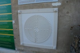 Maketa labyrintu vyrobena dobrovolníkem eko centra