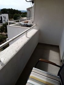 Balkon přístupný z obývacího pokoje