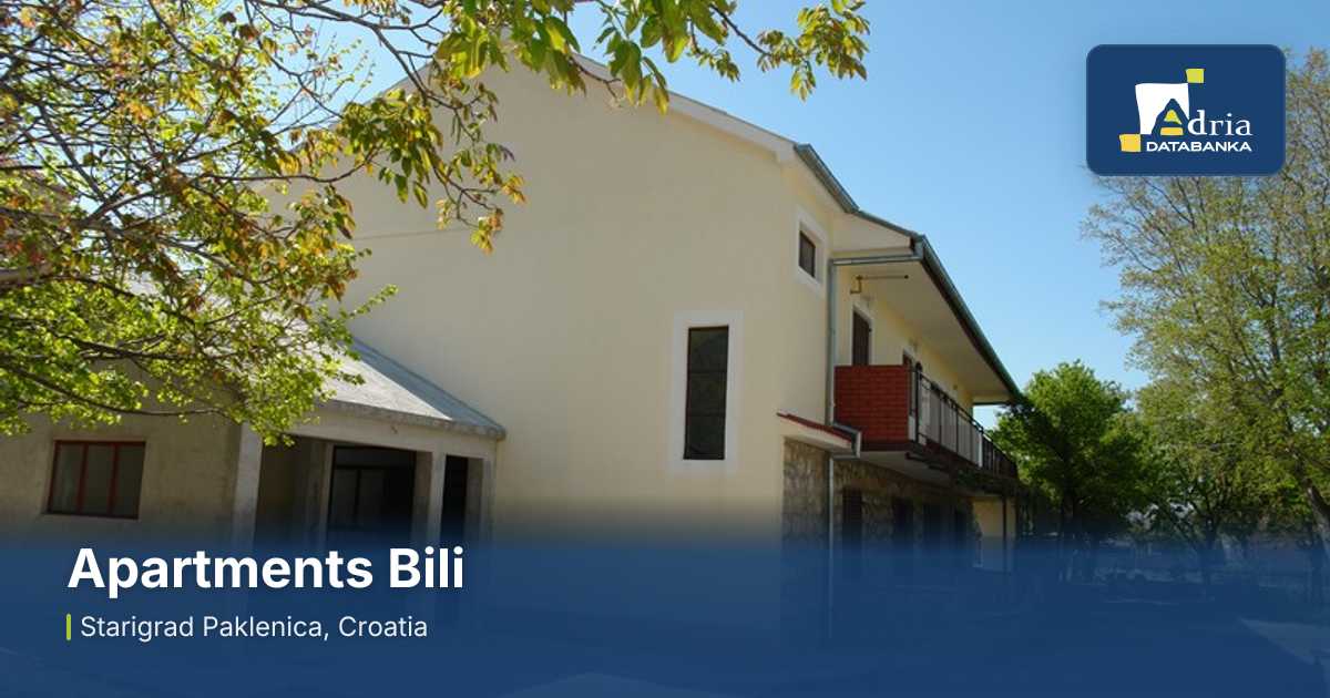 Apartments Bili - Riviera Paklenica - Croatia | Adria Databanka